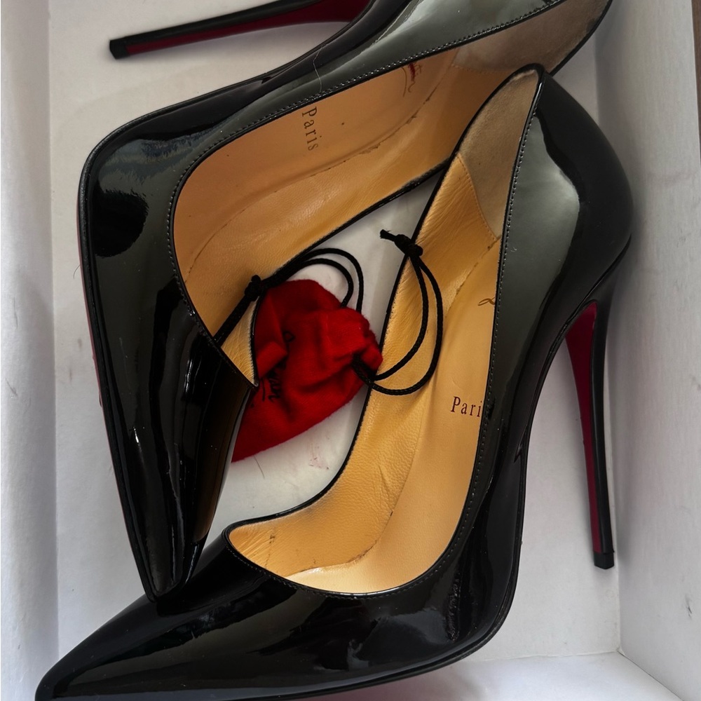 Christian Louboutin Black Patent Leather Heels
